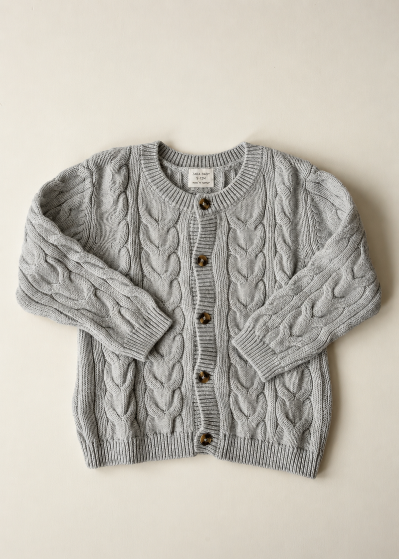 Petit Lem Cable-Knit Cardigan — 18–24 Months