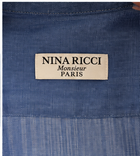 Vintage Nina Ricci Blue Oversized Shirt