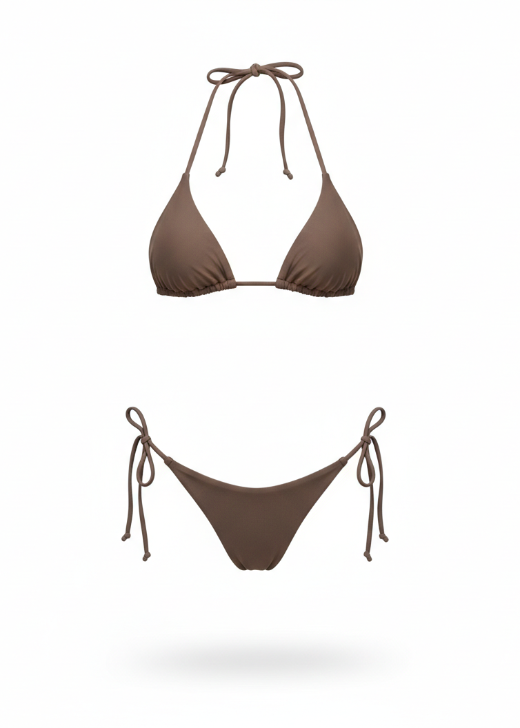 Gigi Triangle Tie Bottom – Mocha