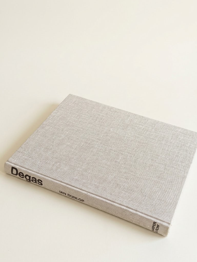 Vintage Degas by Ian Dunlop hardcover art book spine and linen cover