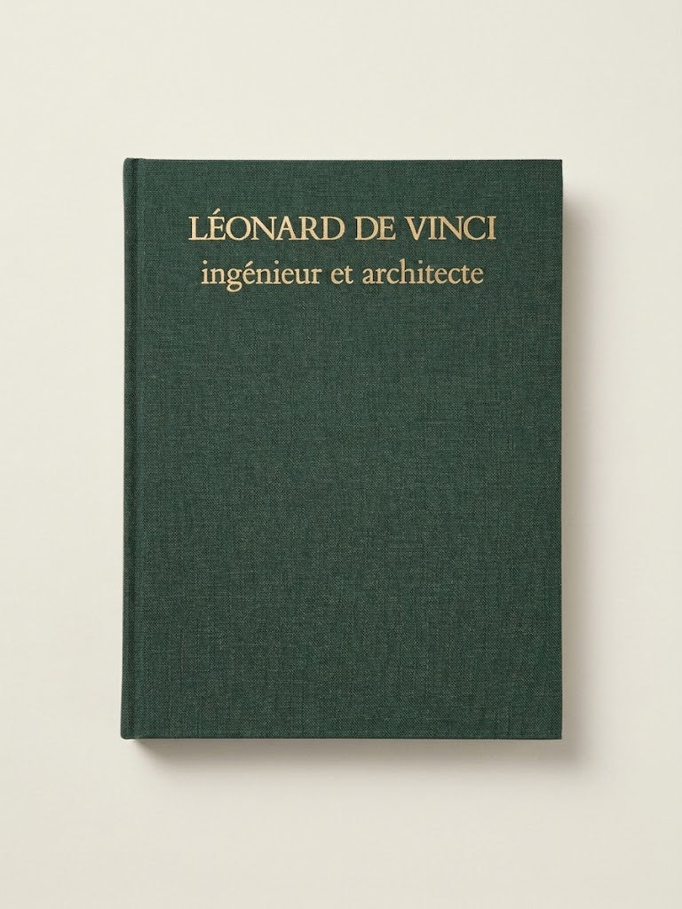 Vintage Léonard de Vinci ingénieur et architecte hardcover book