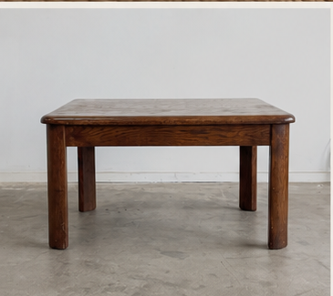 Vintage Made in Canada wood table front view