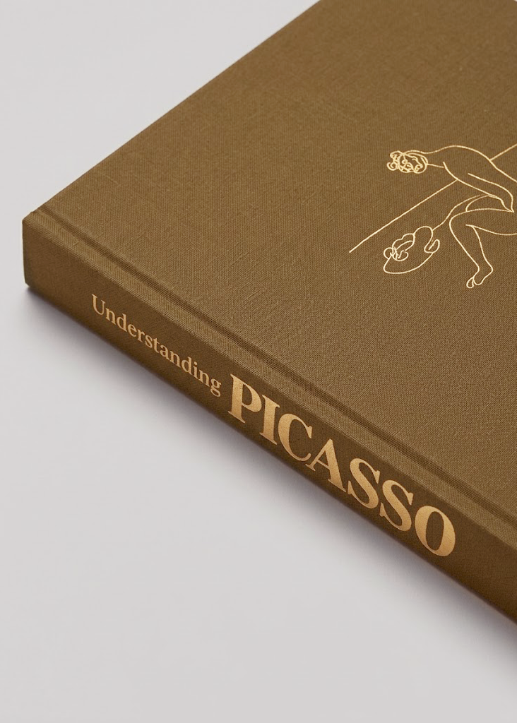Detail of vintage Understanding Picasso hardcover art book