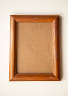 Vintage wooden picture frame detail