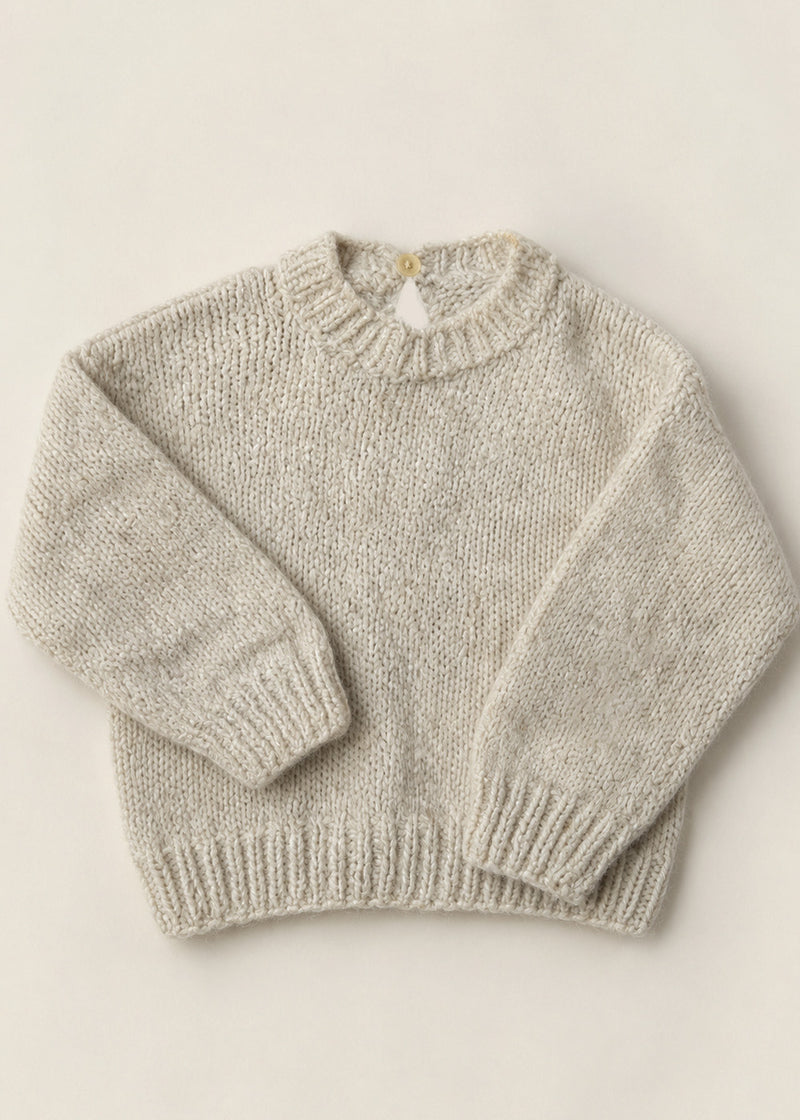 Handmade Chunky Cream Knit Sweater